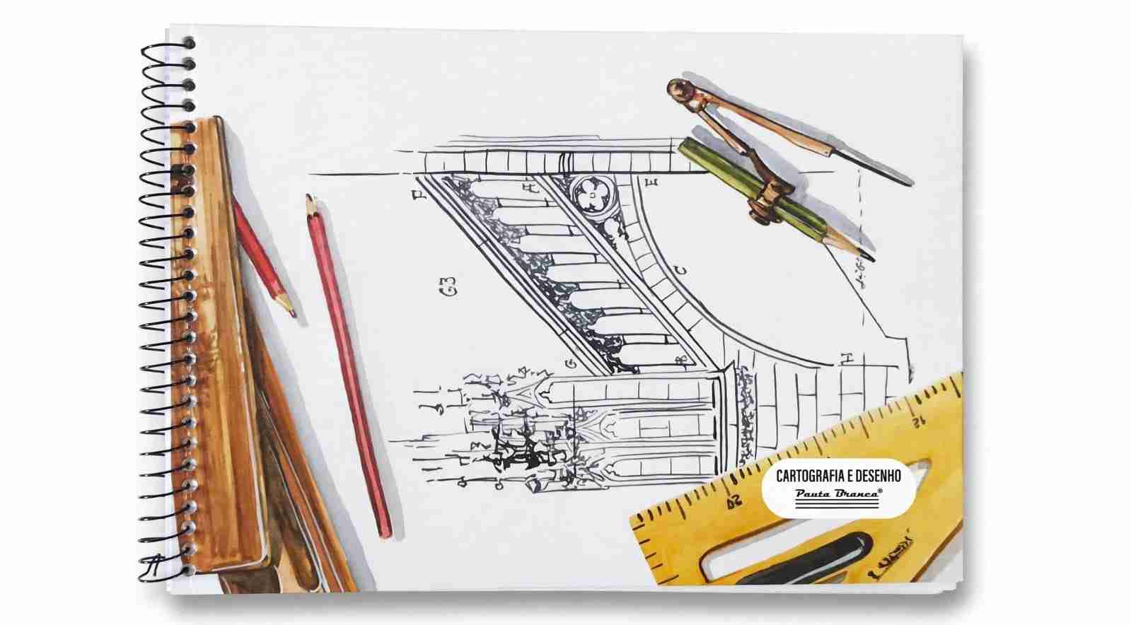 CADERNO CARTOGRAFIA PAUTA BRANCA